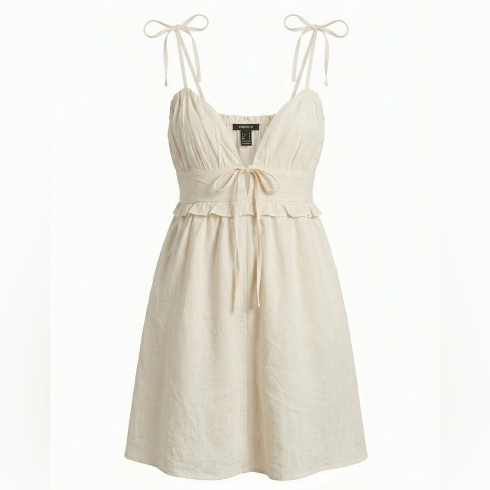 Forever 21 Cream Midi Dress